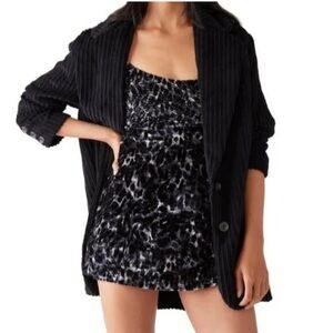 Intimately Free People Dress Womens M Black Velvet Vamp Whimsigoth Fairy‎ Grunge